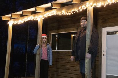 Joulu- ja tunnelmavalot ilahduttavat pimeimpänä vuodenaikana – isän ja tyttärien yhteinen harrastus