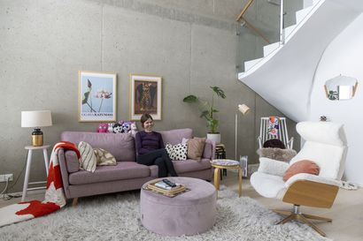 Hiukkavaarassa sijaitsevan perheen harmonisessa ja sykähdyttävässä kodissa vintage ja moderni design toimivat saumattomasti yhteen