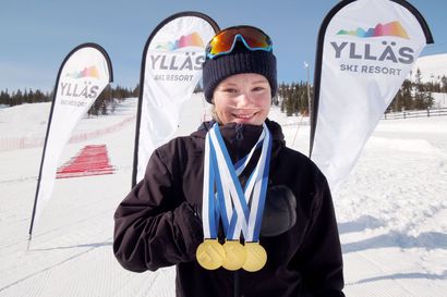 Ruka Slalomin urheilijalupaus Siiri Vartiovaara puhdisti palkintopöydän ja on nyt SM-mitalisti kolmannessa polvessa – "Me treenataan syksy Saarua Gletscherillä"