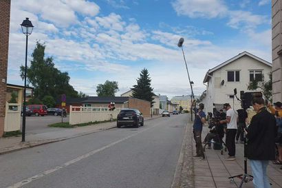 Susikoira Roi -elokuvan kuvaukset Raahessa.