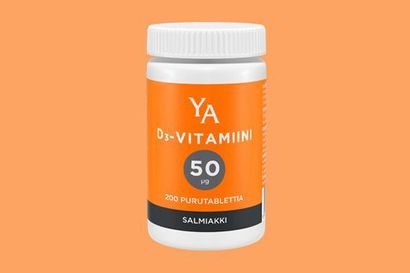 Yliopiston Apteekki vetää YA D-vitamiini 50 mikrog Salmiakki -ravintolisävalmisteen pois kuluttajilta