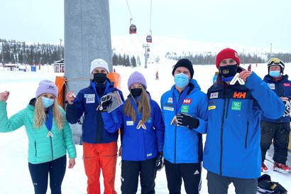 Turo Torviselle kolmas alppiyhdistetyn SM-kulta putkeen - Peräti viisi Santa Claus Ski Teamin alppihiihtäjää mitaleilla Ylläksellä