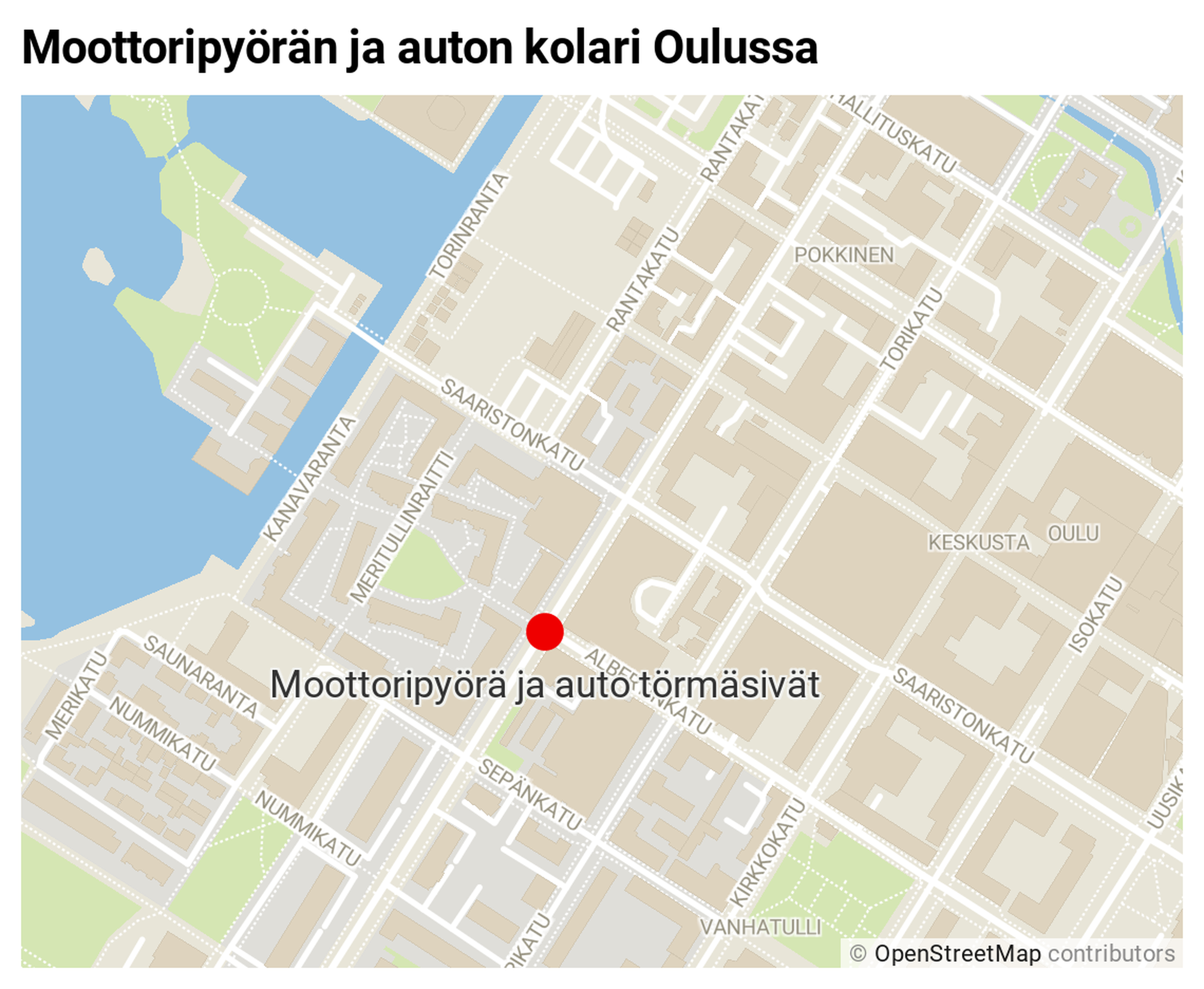 Moottoripyöräilijä loukkaantui kolarissa Oulun keskustassa | Kaleva