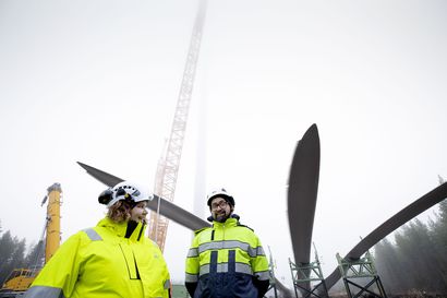 Sadas tuulivoimala pystyssä Pyhäjoella – Karhunnevankankaan sähköntuotto tulee olemaan merkittävä