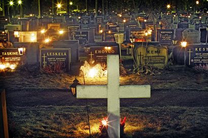 Yhä useampi ihminen haudataan Oulujoen hautausmaalle, sillä arkkupaikkoja ei Intiöstä saa