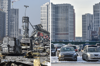 Venäjän hyökkäys on tuhonnut Ukrainaa pahoin, mutta jälkiä korjataan koko ajan – Kaleva kokosi vaihtokuvia, joista näet miltä tuhotut rakennukset ja kadut näyttävät nyt