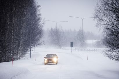 Lapissa huono ajokeli lumi- ja räntäsateen vuoksi – onnettomuusriski on huomattava