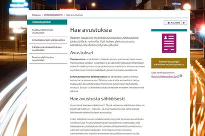 Raahen kaupungin avustusten haku sähköistyy, mutta paperihakemukset hyväksytään edelleen