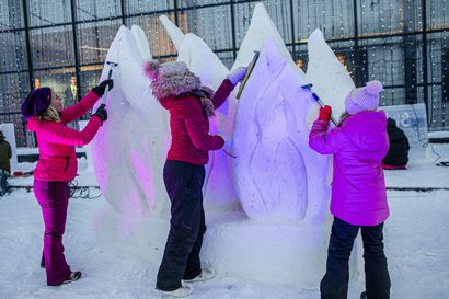 Lumiveistokset palasivat Rovaniemelle – I Snow You järjestettiin nimenomaan kaupunkilaisille, mutta myös alueen matkailu hyötyisi lumenveistosta, sanoo yliopisto-opettaja