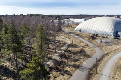 Tähän tulee Raahen uusi monitoimihalli – nyt kaadetaan puita, mutta varsinainen hallin rakentaminen alkaa vasta reilun vuoden päästä