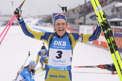 Hanna Öberg päätti Ruotsin loistopäivän ja -kisat mestaruudella – Minkkinen MM-yhteislähdön 25:s