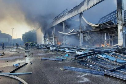 Venäjä teki ohjusiskun Krementshukin kaupunkiin Ukrainassa – isku osui täpötäyteen ostoskeskukseen, ainakin 10 kuoli ja yli 40 haavoittui