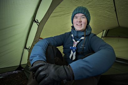Oululainen Oskari Pajunpää, 18, on tottunut nukkumaan ulkona talvellakin –  "Mahtavinta ulkona nukkumisessa ja retkeilyssä on vapaus ja itsensä ylittäminen"