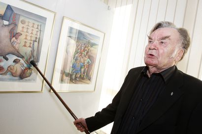 Arjen helmet näytille – Tyrnävän kunnan omistamaa taidetta esittelevässä kokoelmanäyttelyssä juhlistetaan kuvataiteilija Matti Jaukkuria