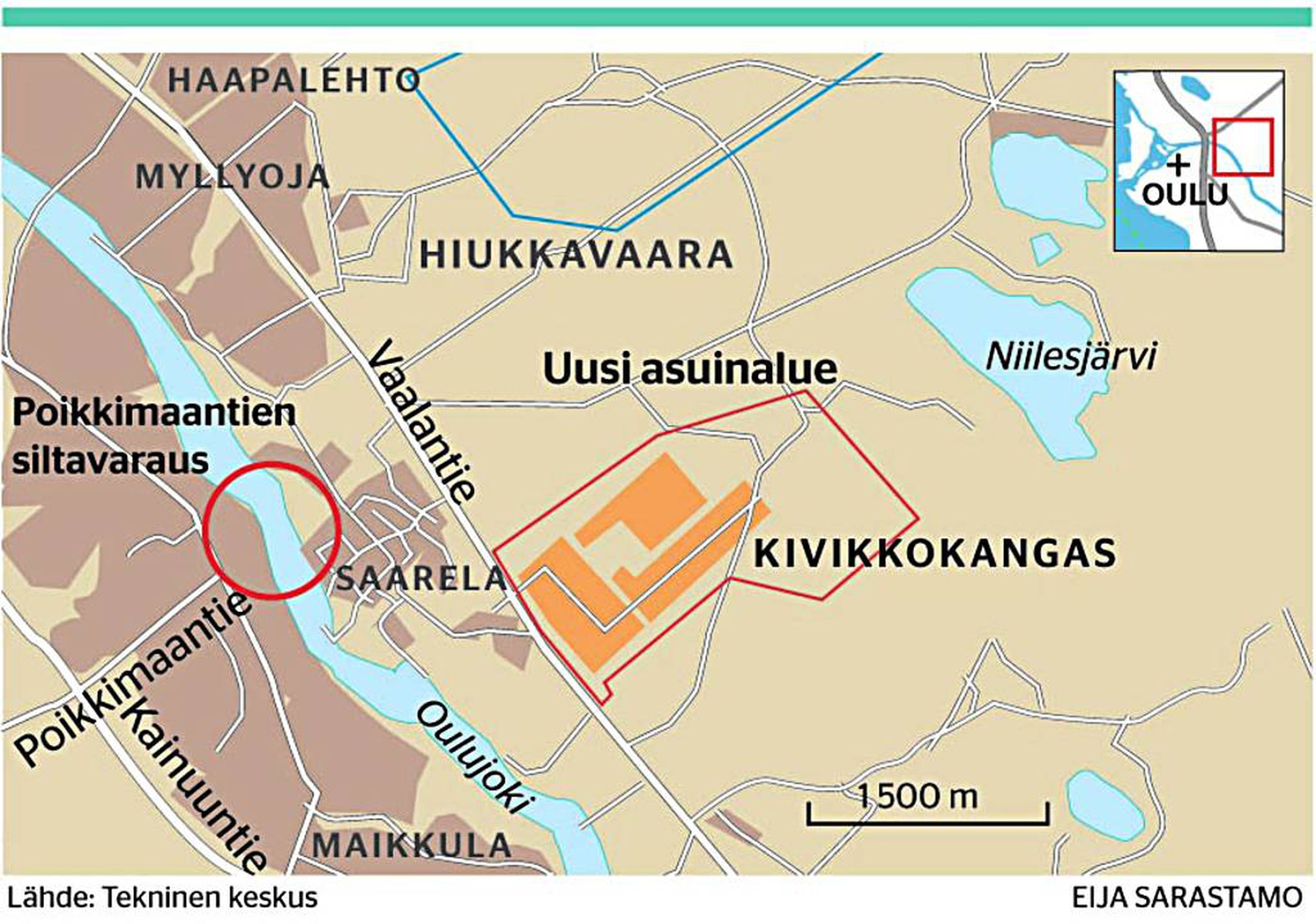 Kivikkokangas rakennetaan ensimmäisenä Hiukkavaarassa | Kaleva