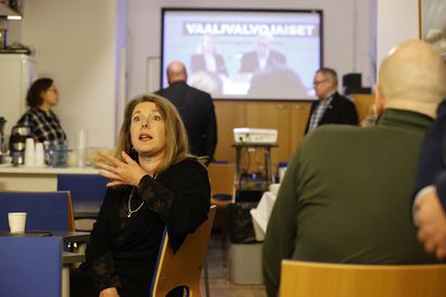 Oulun perussuomalaiset odottivat vaalitulosta vaisuissa tunnelmissa