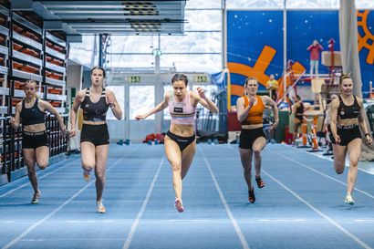 Emma Mäkikallio siirsi 60 metrin ennätystään reippaasti - voittaja Jandeh Jallow myös ennätysvedossa Rovaniemellä