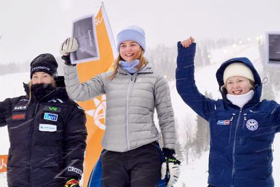 Riia Pallari jäi täpärästi kakkoseksi Suomun FIS-suurpujottelussa