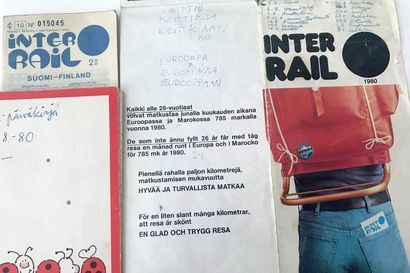 Suomalaisnuoret ryntäsivät juniin, kun Inter Rail -72 matkakortti tuli myyntiin 50 vuotta sitten